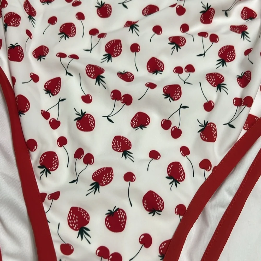 NEW VS pink X frankie’s Bikinis swim one piece Summer berries size XXL